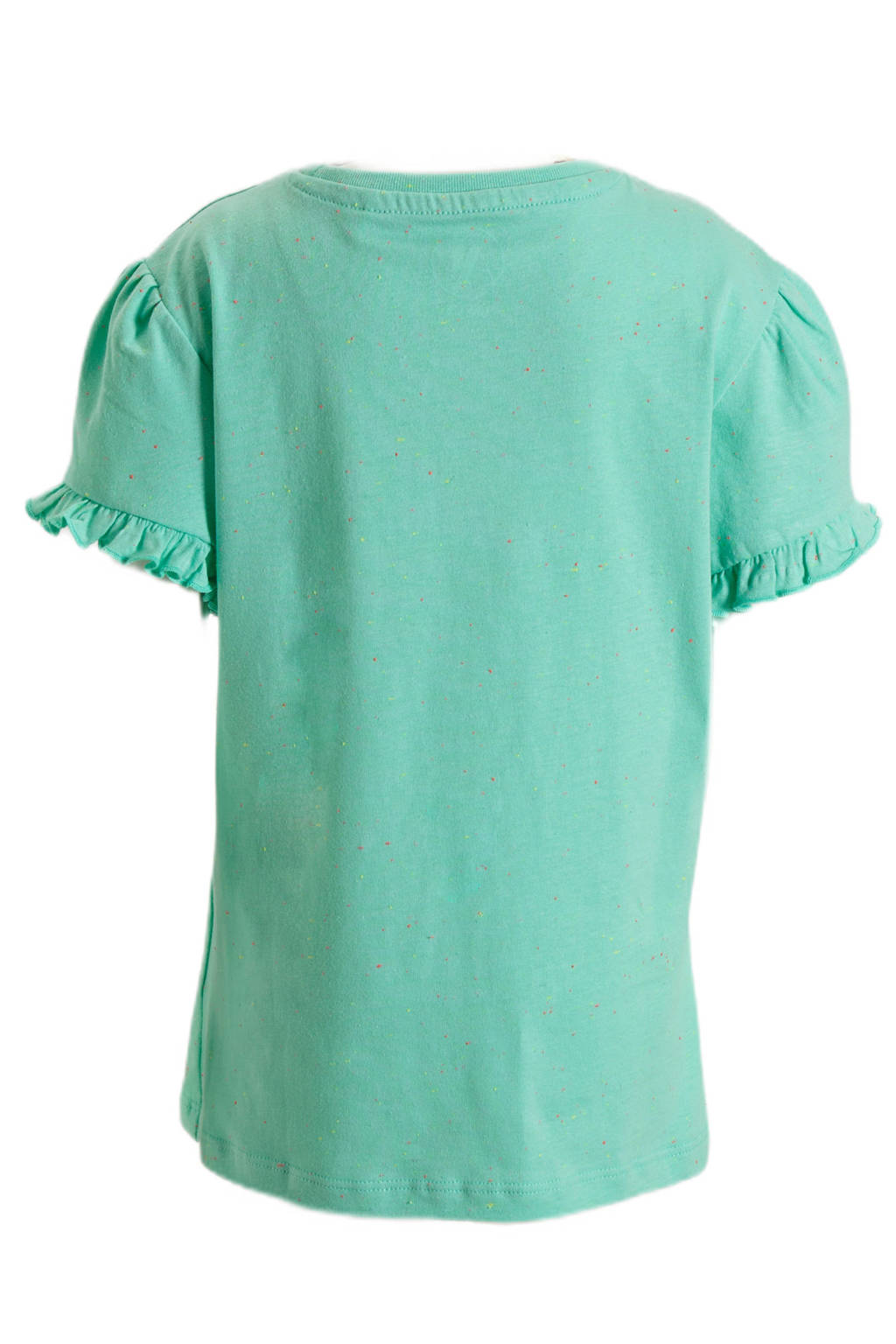 anytime T-shirt met tekstopdruk groen