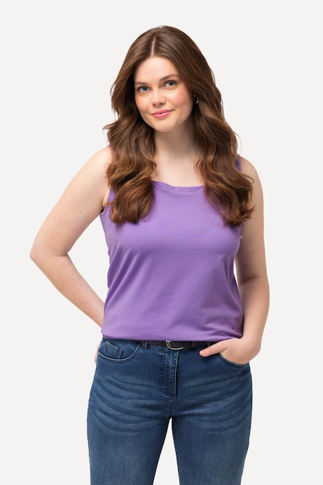 Longtop, Classic Fit, Carree-Ausschnitt, ärmellos