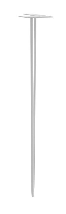 Pied de meuble filaire H. 71 cm Cime acier blanc