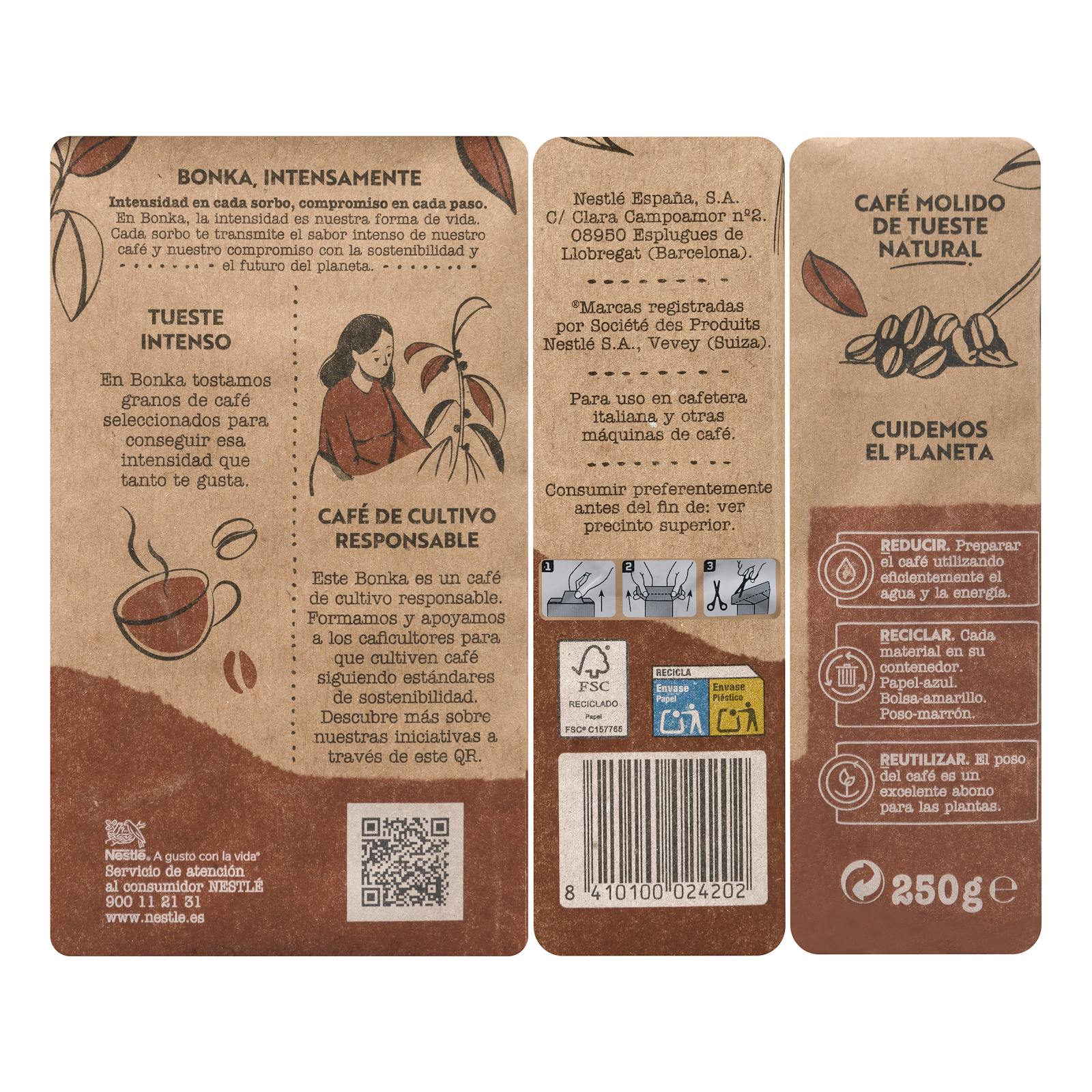Café moulu naturel Bonka