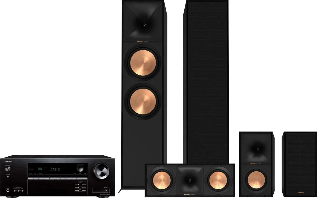 Onkyo TX-NR5100   Klipsch 800F 5.0 Chaînes Grand Spectacle