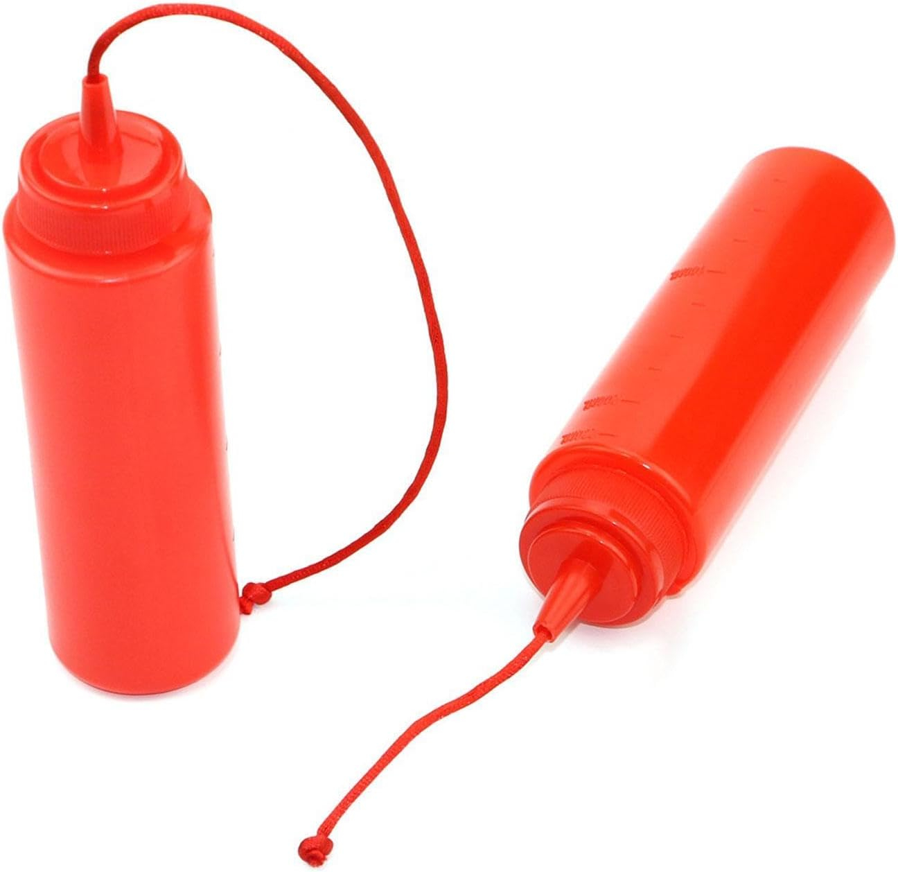 (Ø5x19cm) Ketchup Quetsch Flasche Lustiger Spielzeug Prank Spritzflasche Scherzartikel - Rot