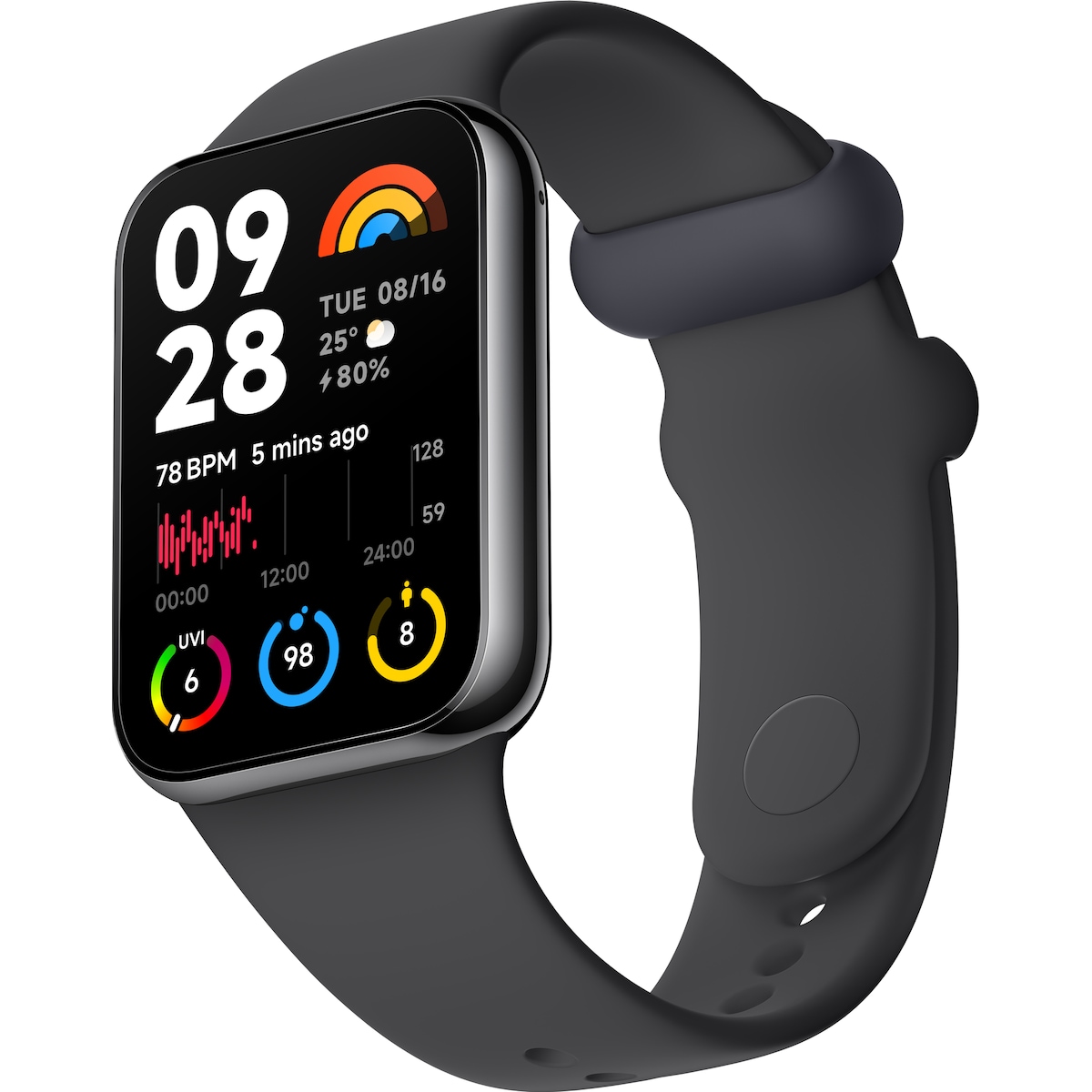 Xiaomi Smartbånd 8 Pro aktivitetssporer (sort)