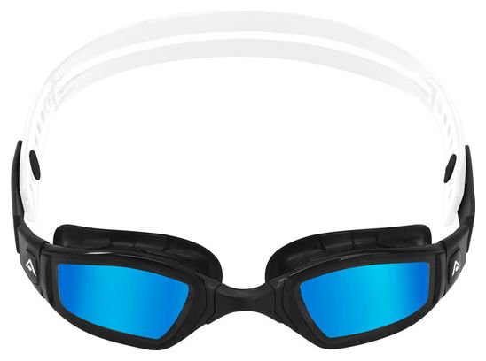 Lunettes de Bain Aquasphere Ninja Noir / Blanc - Verres Miroir Bleu