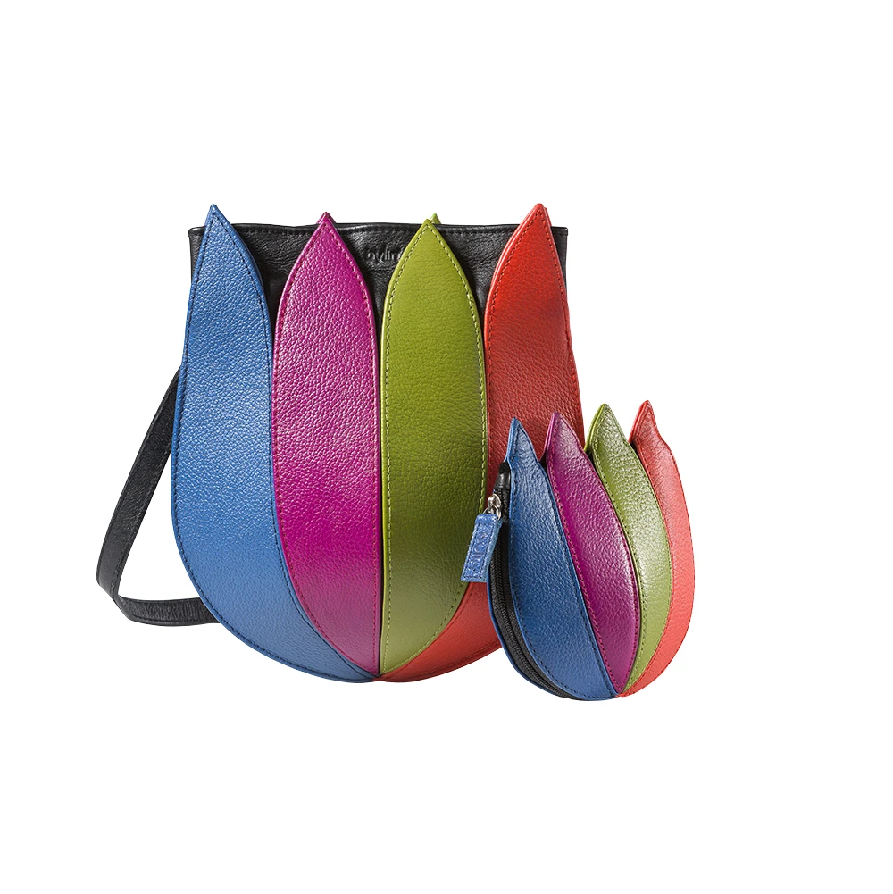 Tulip Wallet Flat Black / Fuchsia Tulip