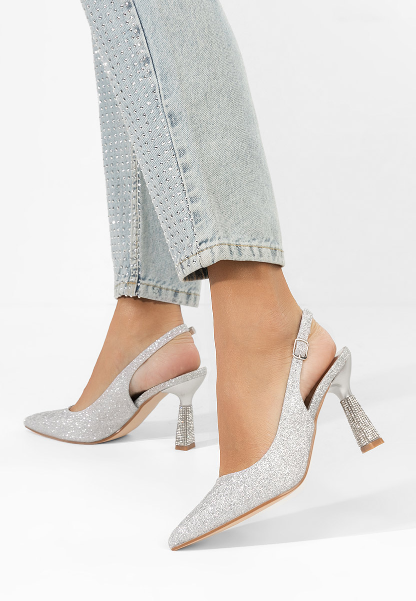 Chaussures élégantes femme argent Axellia