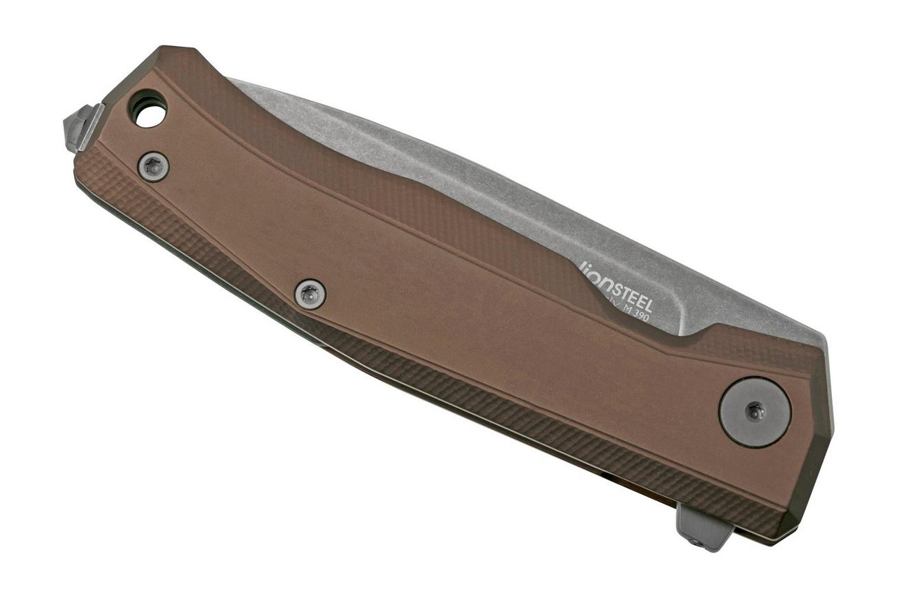 LionSteel Myto MT01A EB Brown Aluminium, Black zakmes, Molletta design