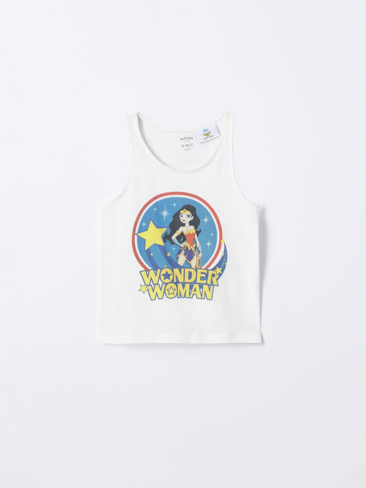 Conjunto de pijama Mulher Maravilha Marvel - Branco-sujo