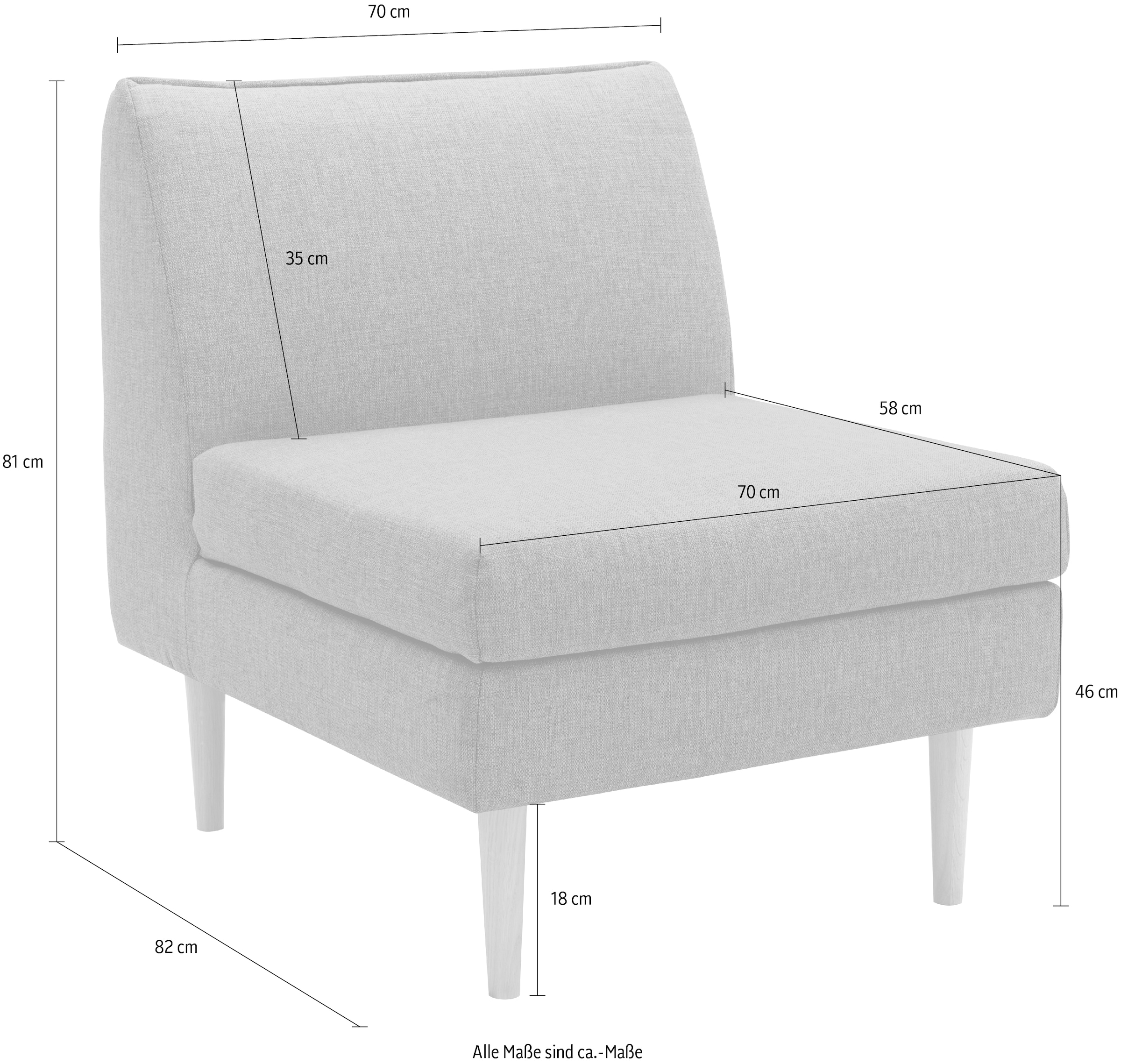 DOMO collection Sofaelement »Filho, individuell erweiterbar« Polstermöbel für Terrasse, Garten und Balkon, speziell für Outdoor
