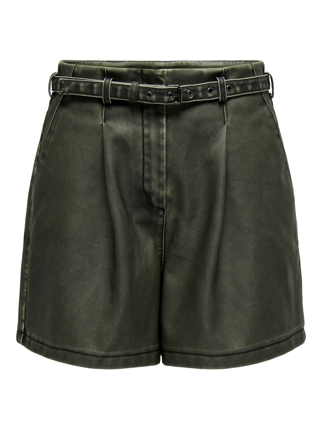 ONLHALLIHEIDI Normal geschnitten Kunstledershorts Deep Depths