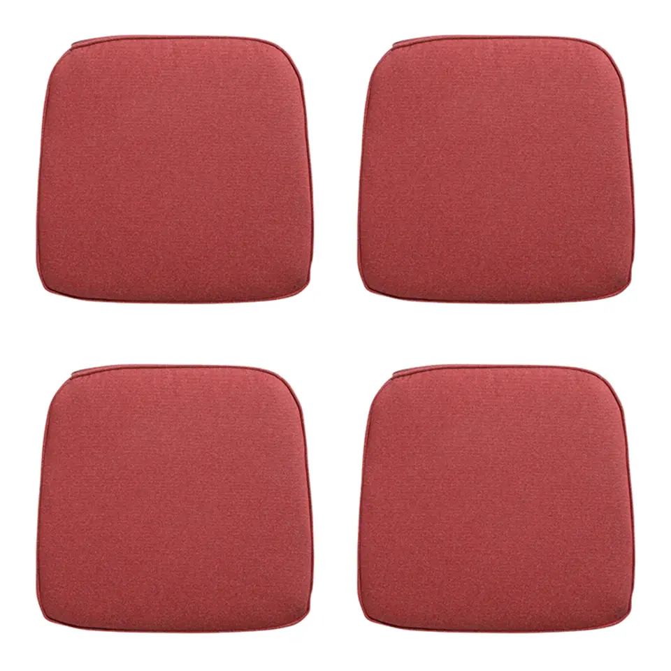 Madison - Zitkussen Wicker Manchester red - Ca. 48x48 cm - Set van 4