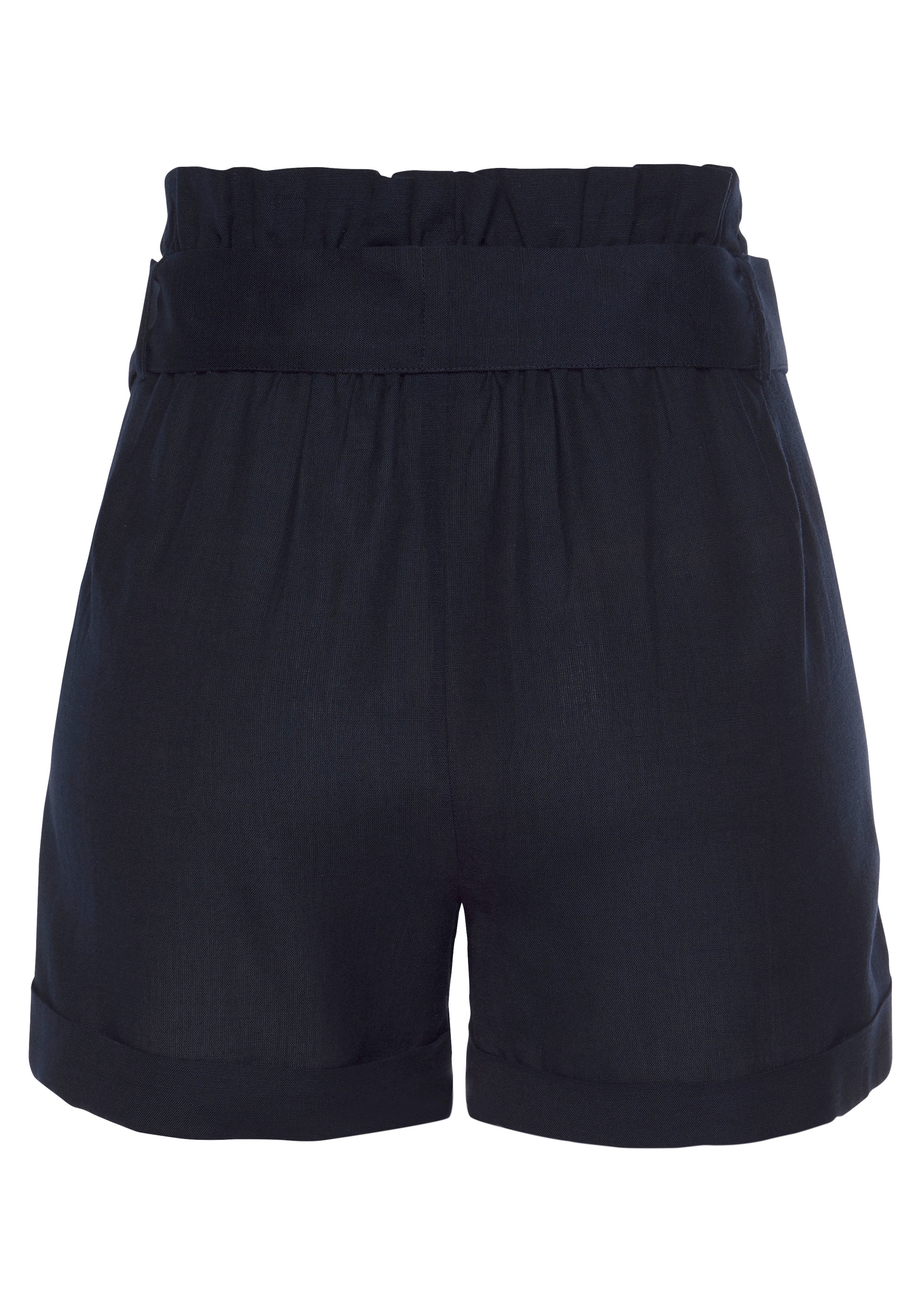 LASCANA Shorts  und Knopfleiste, kurze Hose, Leinenhose, Sommerhose