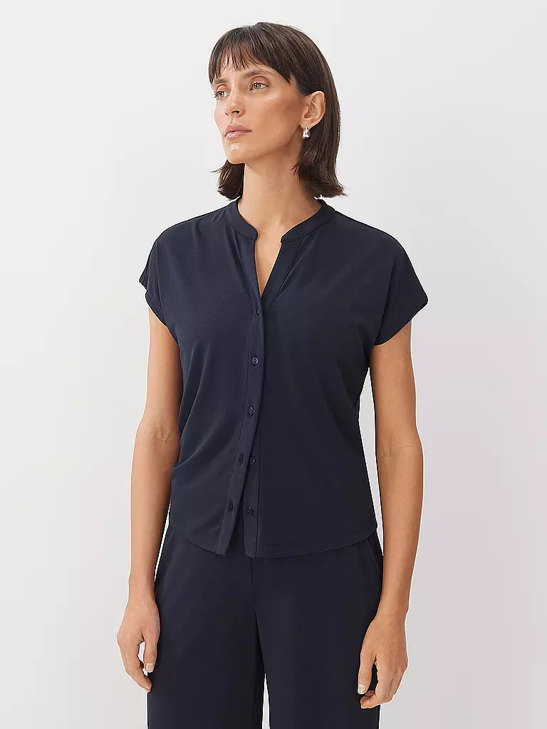 SOMEDAY Blusenshirt KANISSA dunkelblau