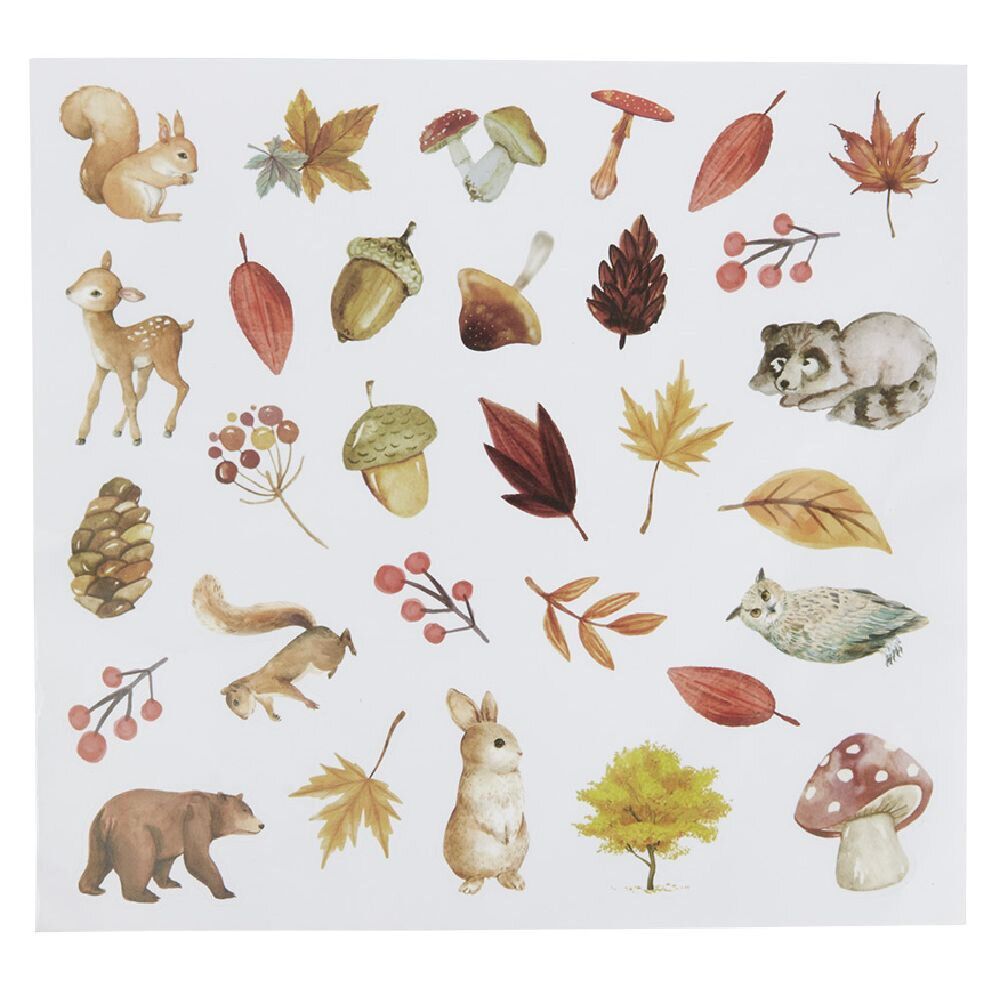 Planche stickers thème automne