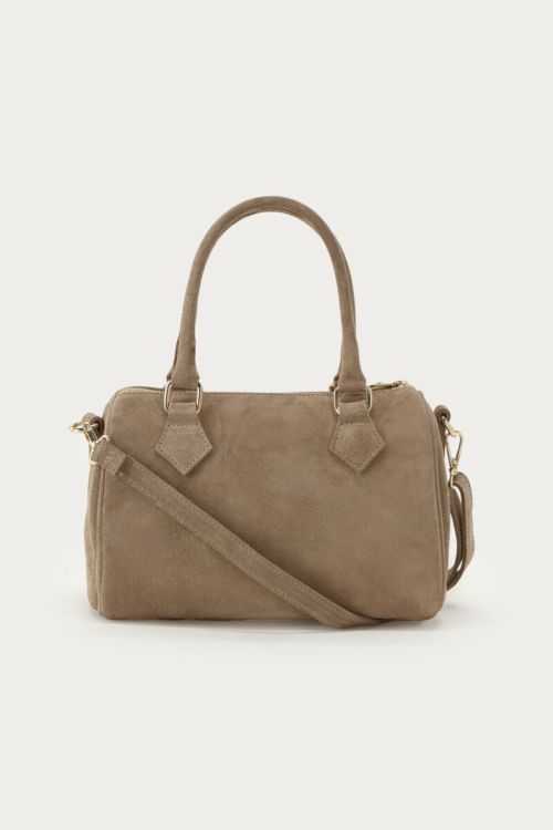 Taupe suède tas