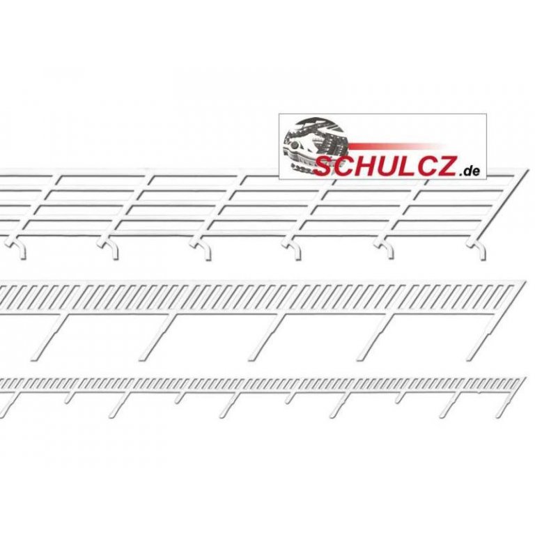 Treppengeländer 34° Polystyrol, weiß