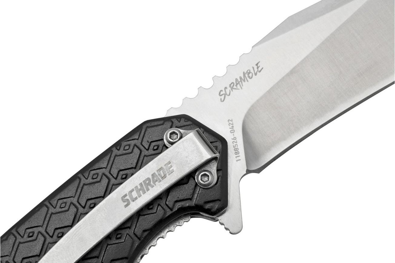 Schrade Scramble 1159311, zwart zakmes