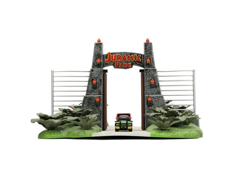 Jada Toys Jurassic World Diorama mit 2 Nano Cars Jurassic World Nano Szene Diorama mit zwei Modellautos