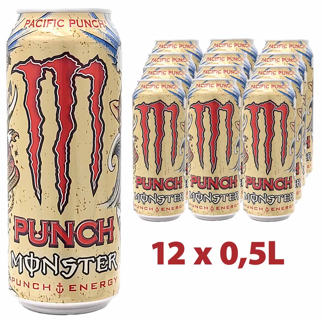 12x Monster Punch Pacific DOSE á 500ml=6L MHD:30.5.26