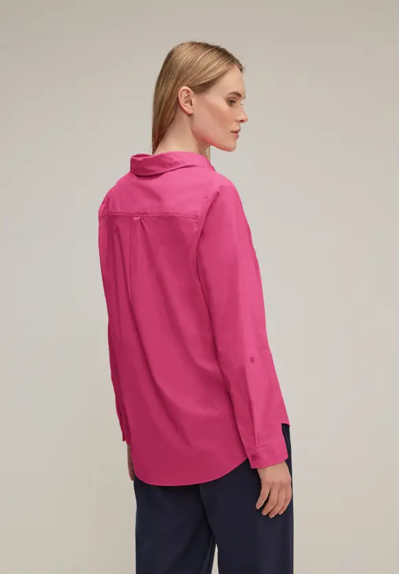Business Longbluse - cozy pink