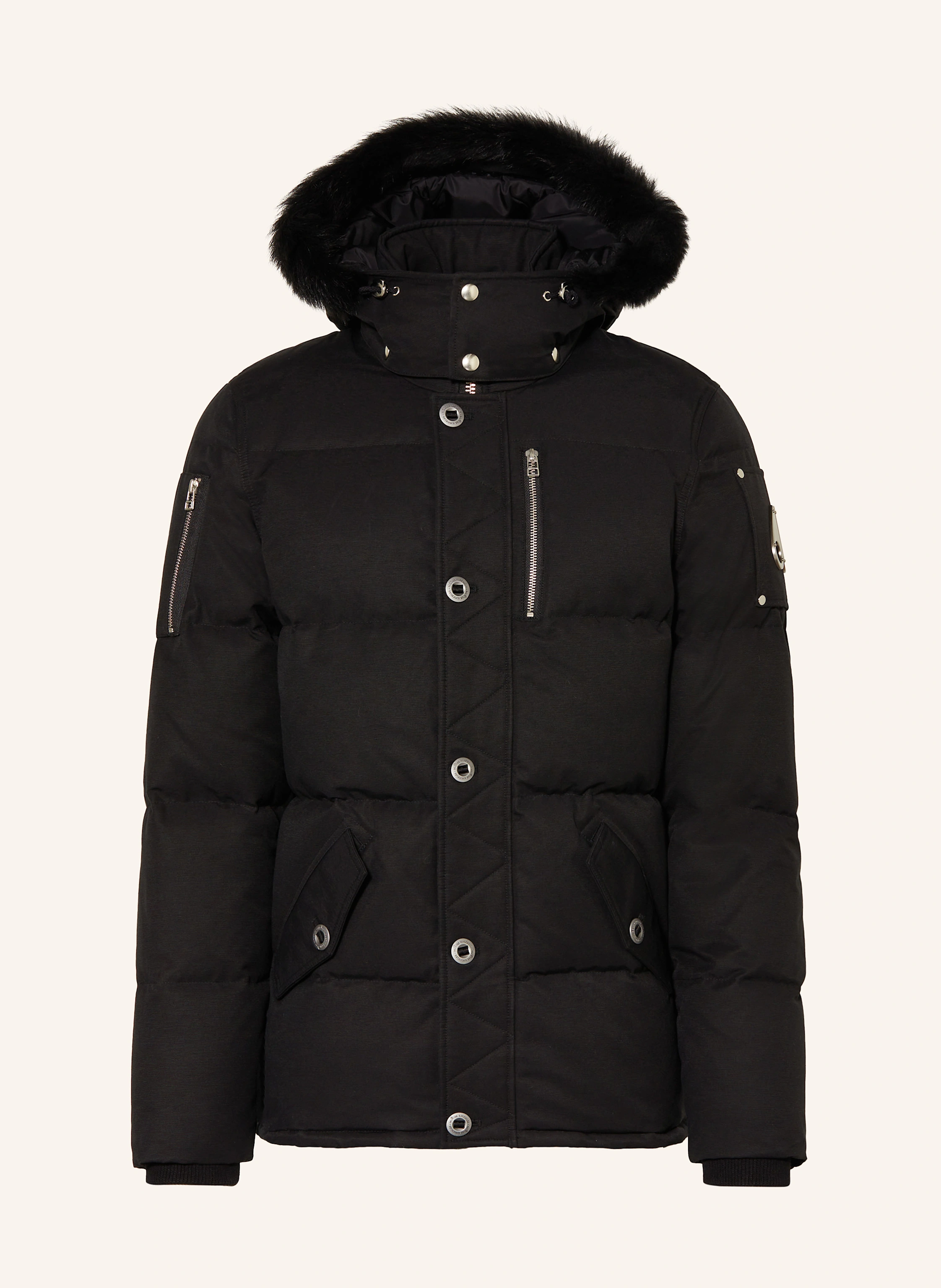 MOOSE KNUCKLES Daunenjacke 3Q mit abnehmbarer Kapuze und Kunstpelz