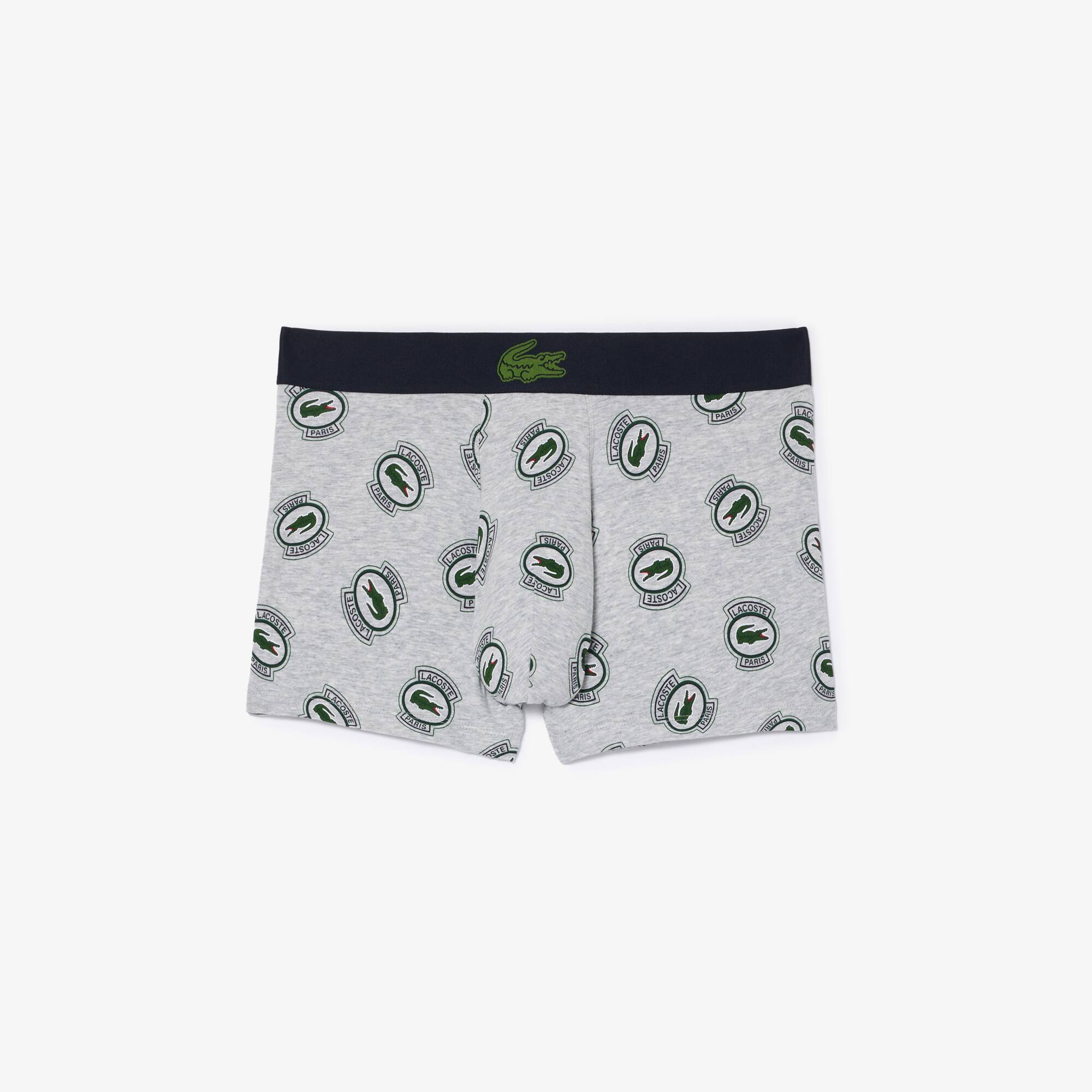 Stretch-Trunks aus Jersey mit Aufdruck Unterwasche - Grau - Lacoste - Herren