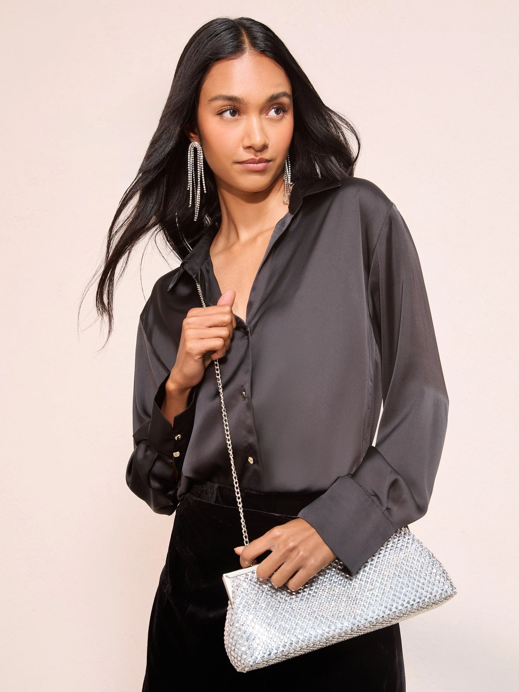 Zilver - Friends Like These Chain Mail Clutch