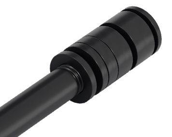 STECKACHSENADAPTER für Gepäckträgermontage  schwarz  M12 x 1.5 169mm