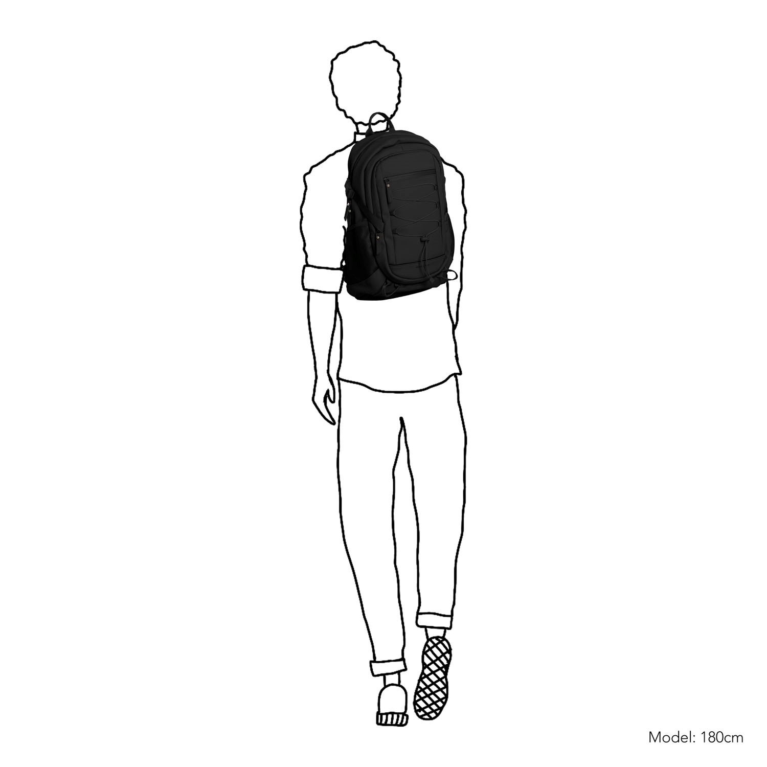 Daniel Ray Laredo Water-Repellent Backpack black