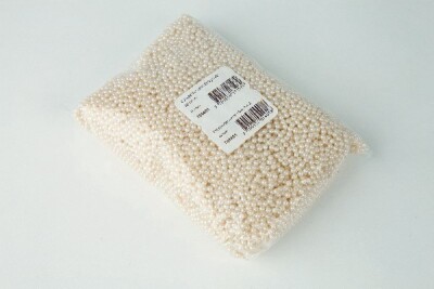 Voksperler - Hvid - 4 MM - 500 G