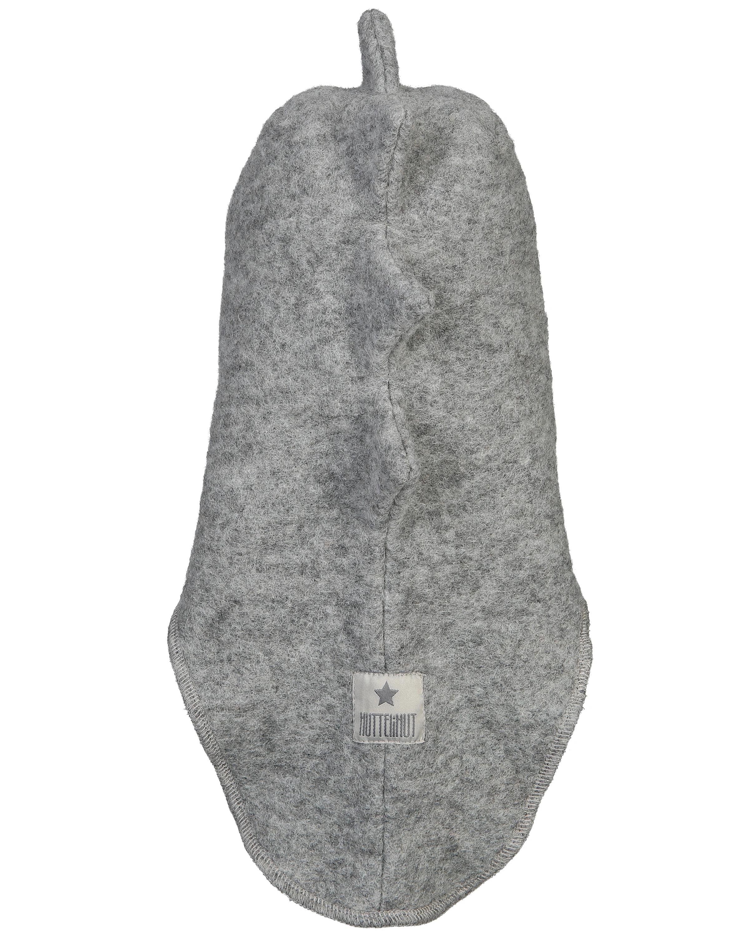 Filz-Schlupfmütze DINO mit Wolle in light grey