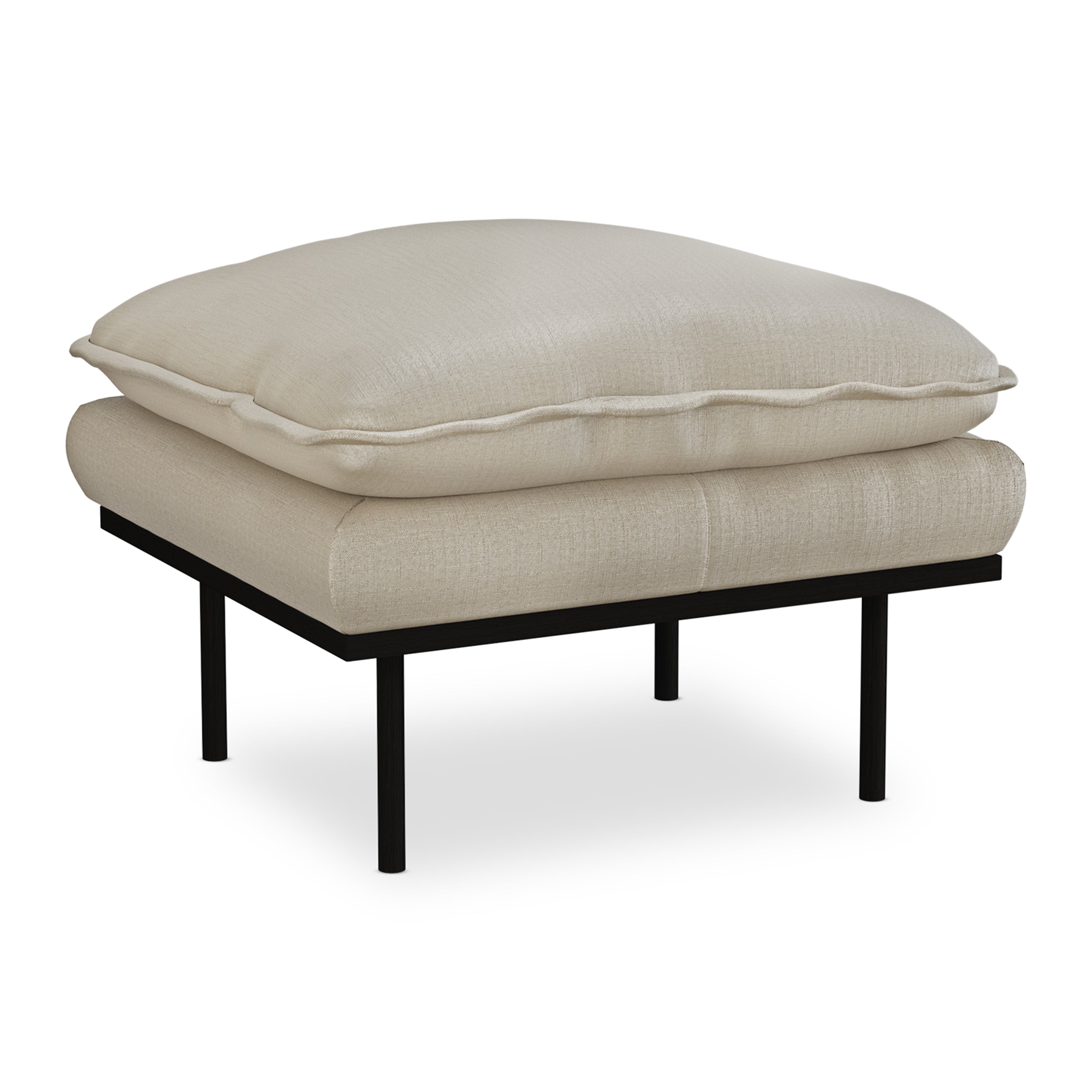 HKliving Retro Sofa  Hocker - Pure Ivory