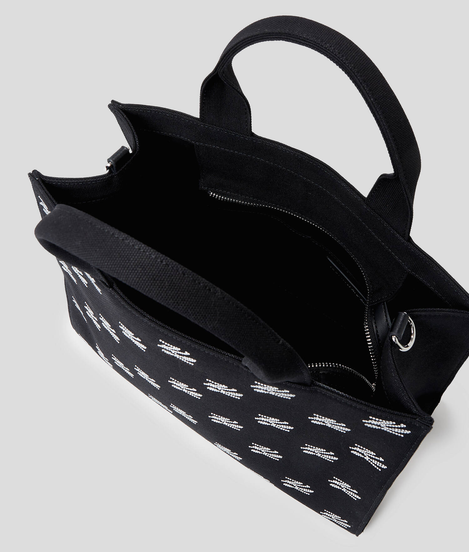 SAC CABAS CARRÉ DE TAILLE MOYENNE K/AUTOGRAPH - Embellissement noir