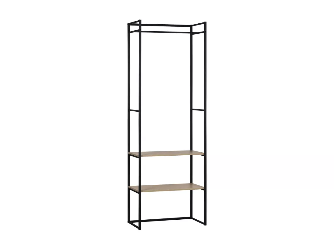 Portant vêtements bois et métal L70 x H200 cm ASHTON