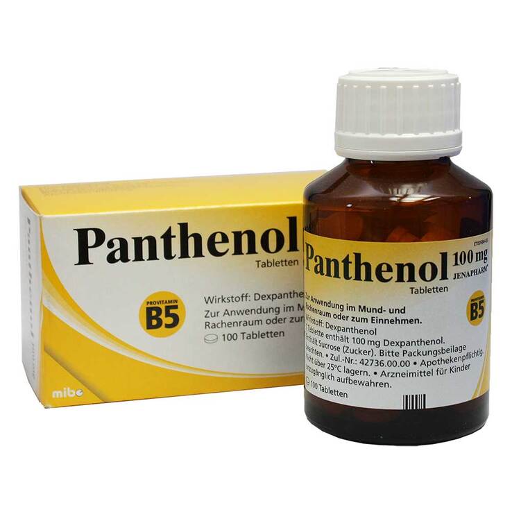 Panthenol 100 mg Jenapharm Tabletten, 100 St