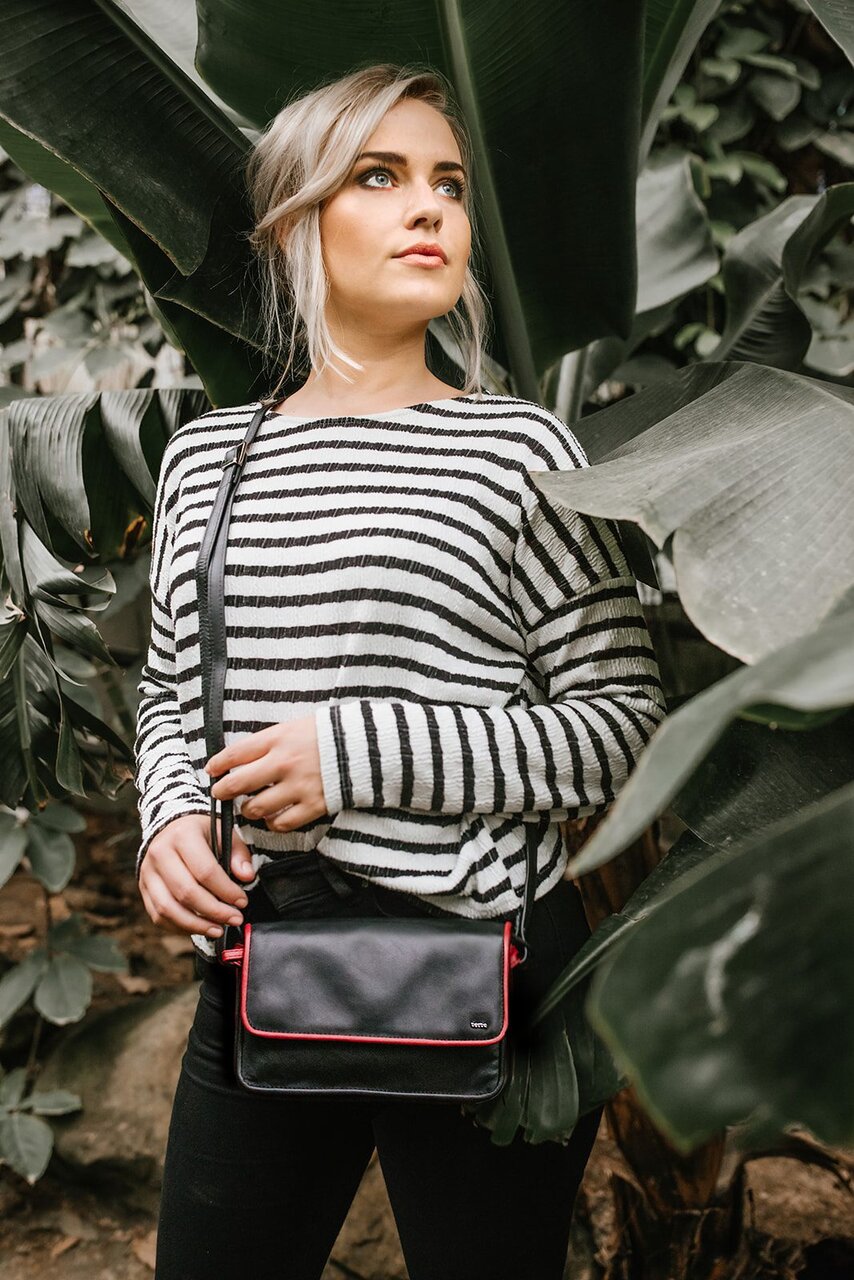 Berba Soft Crossbody Tas Grijs – Zwart