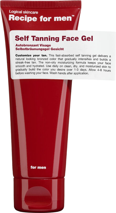 Receipe For Men SELF TANNING FACE GEL
