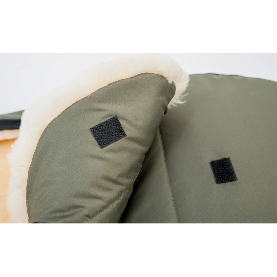 Altabebe Lammfellfußsack für Kinderwagen Nordkap dunkelgrau