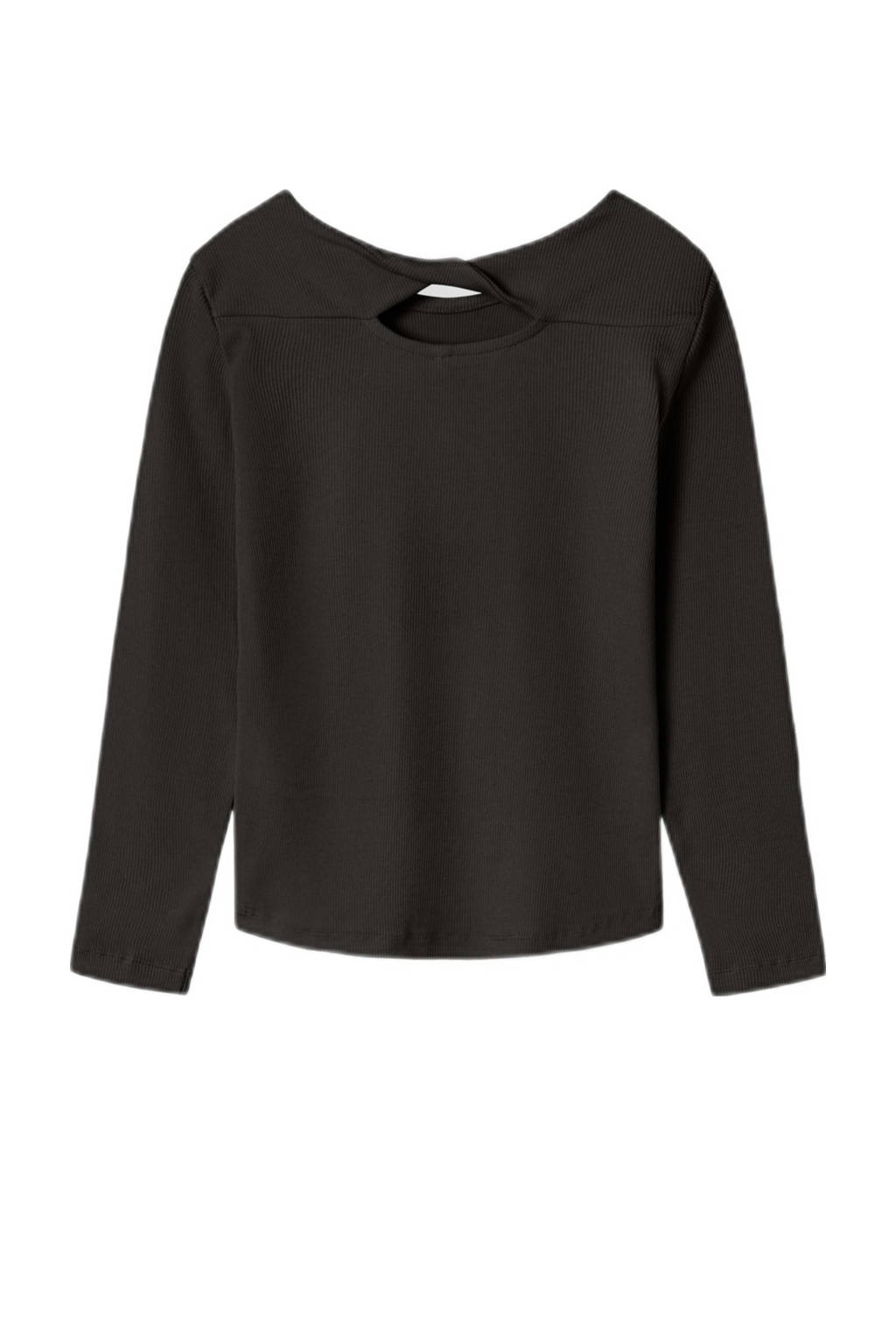 NAME IT longsleeve NKFLUTINE zwart