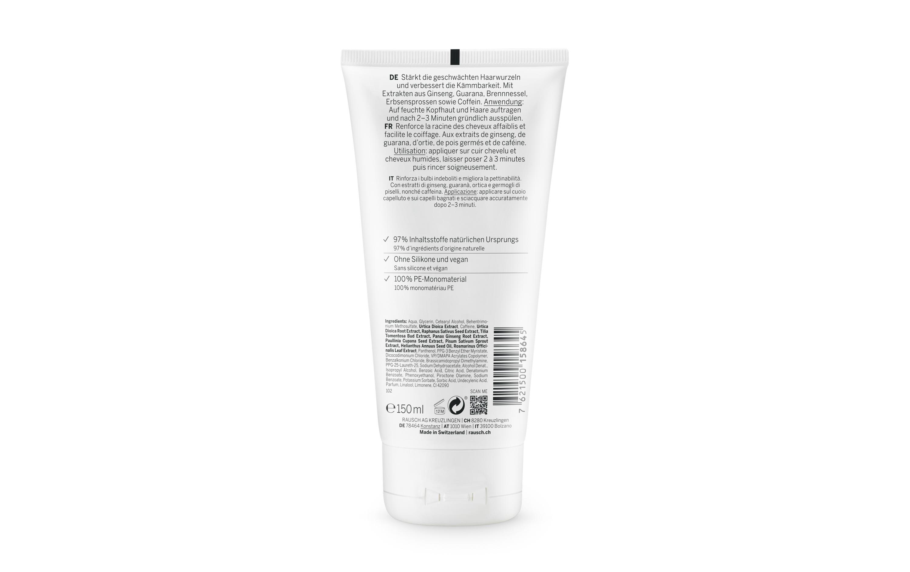 Haarspülung Coffein Ginseng 150 ml1 StückBelebender Kopfhaut-Conditioner bei Haarausfall