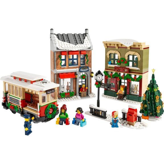 La grande rue décorée pour les fêtes Lego ICONS 10308