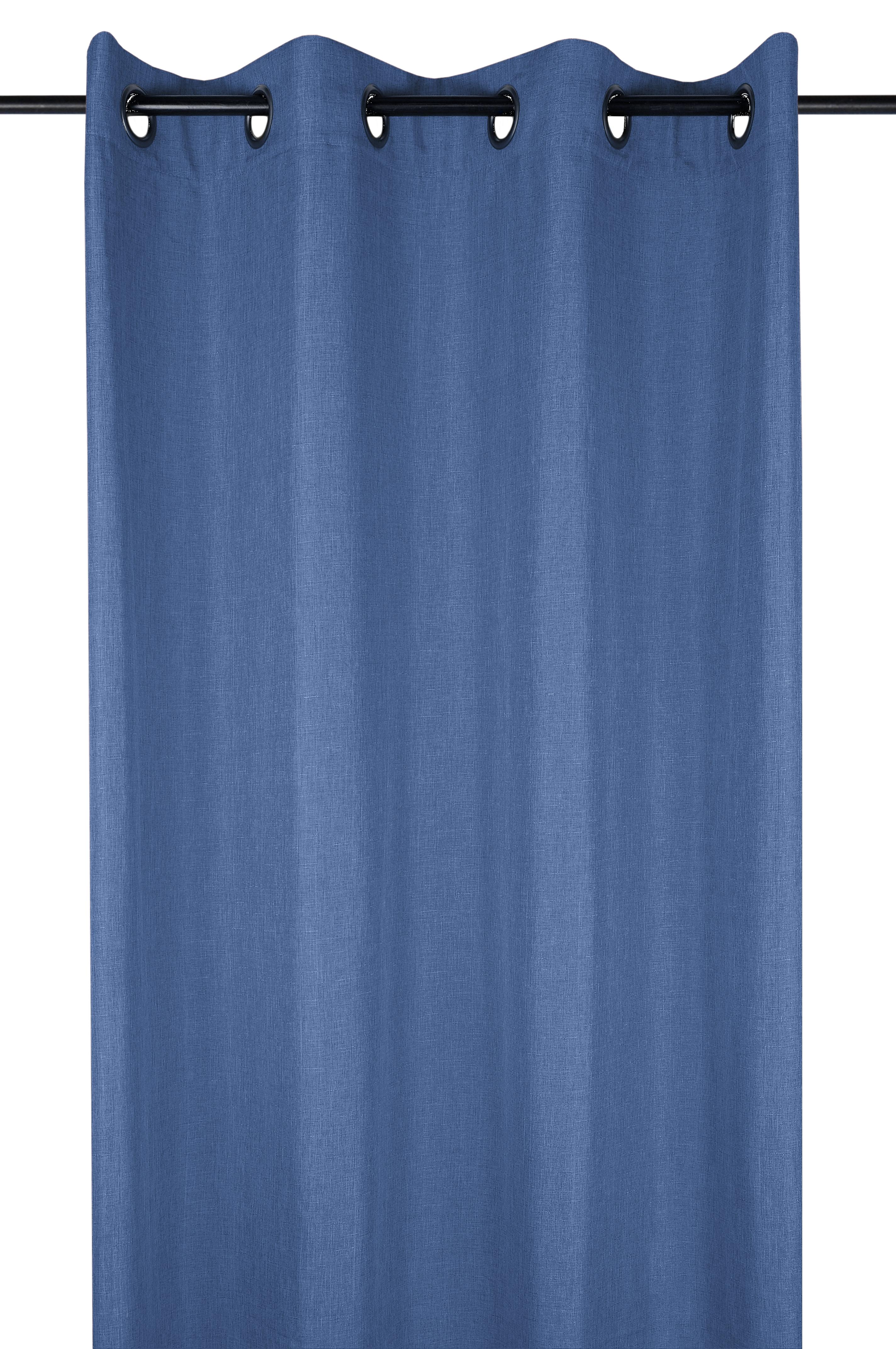 BEA RIDEAU OEILLETS 140X260CM MARINE