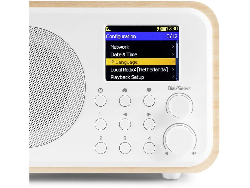 Audizio DAB  Radio Vicenza Weiss DAB  Radio mit Akku, Internet Radio und Bluetooth