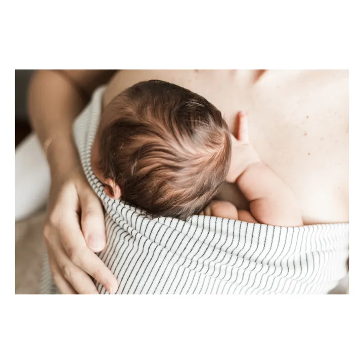 Studio Romeo Bandeau peau à peau en coton bio Easy Lover | Blanc