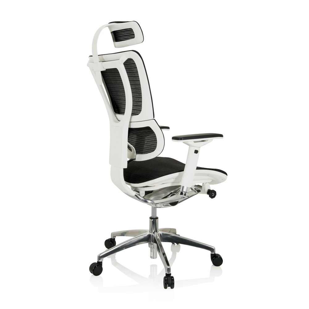 Luxus Chefsessel ERGOHUMAN SLIM Netzstoff mit Armlehnen (höhenverstellbar) hjh OFFICE