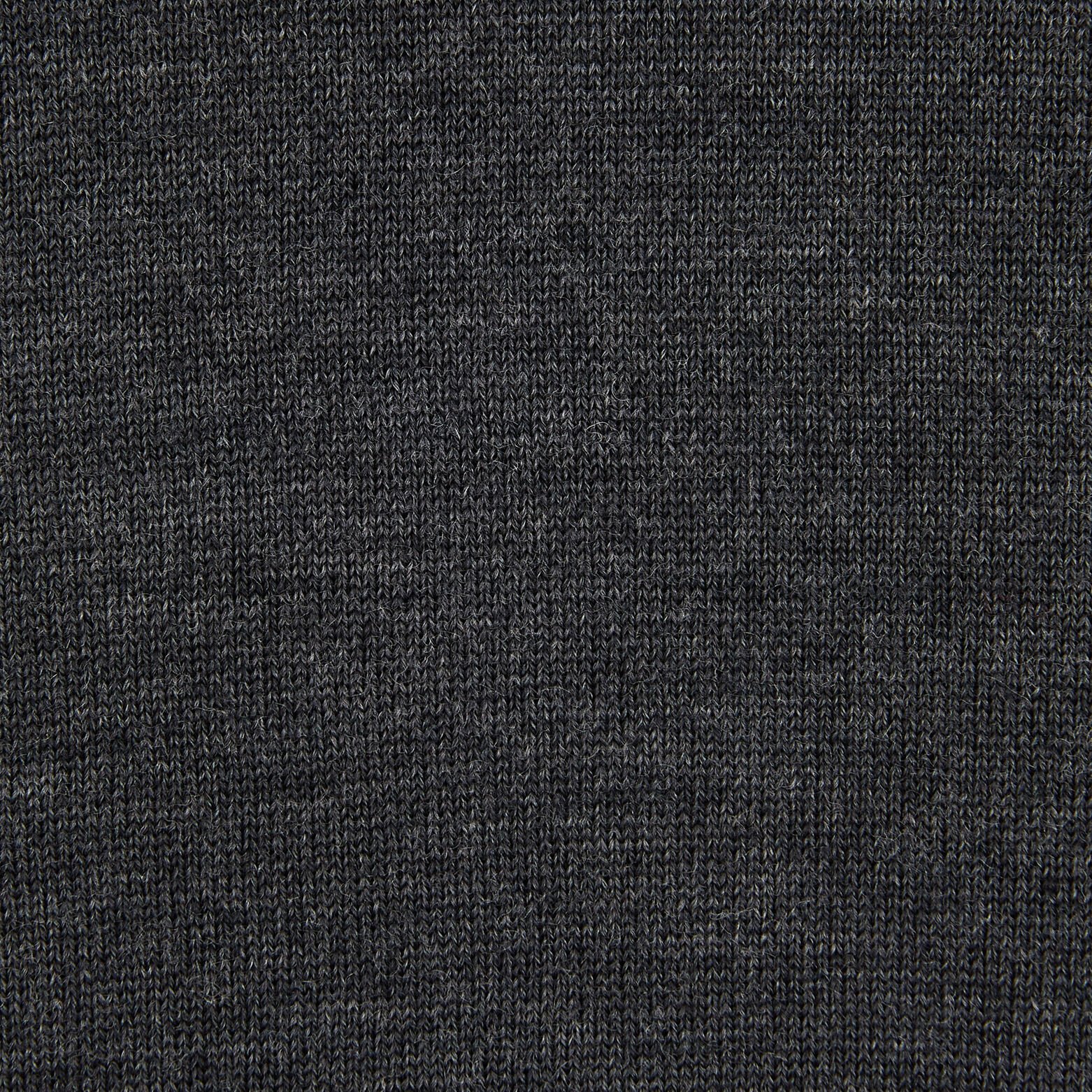 Pull col roulé en laine mérinos Gris foncé