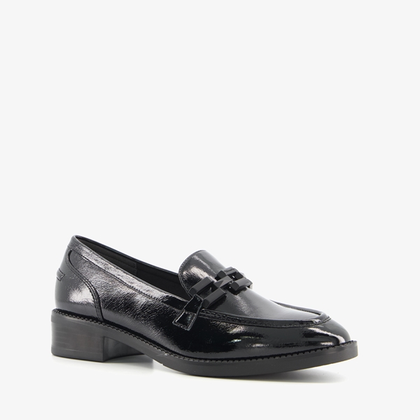 Tamaris dames lak loafers zwart