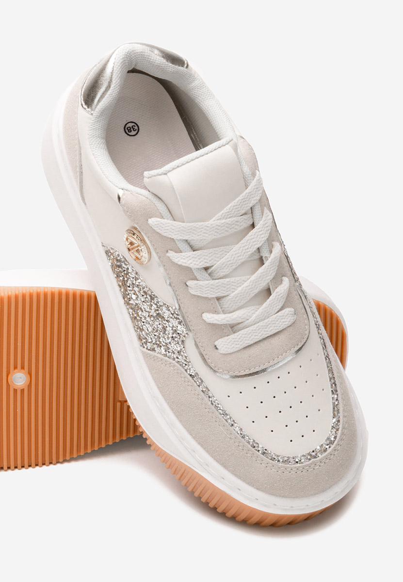 Baskets à plateforme beige Verlene