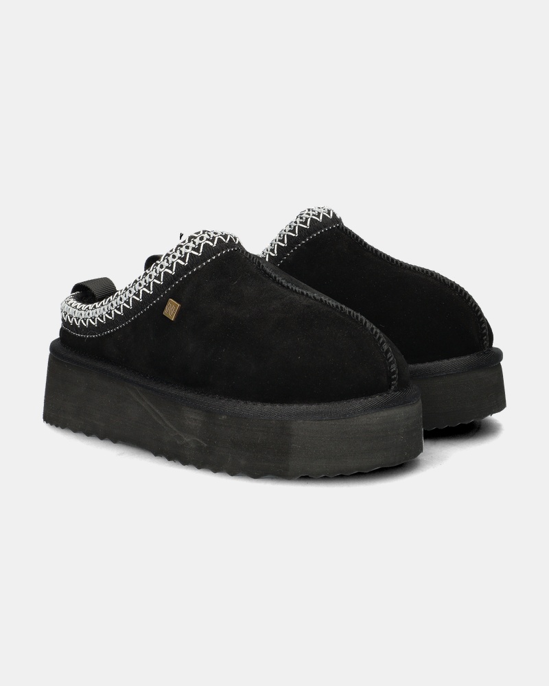 Nelson Gevoerde boots  - zwart