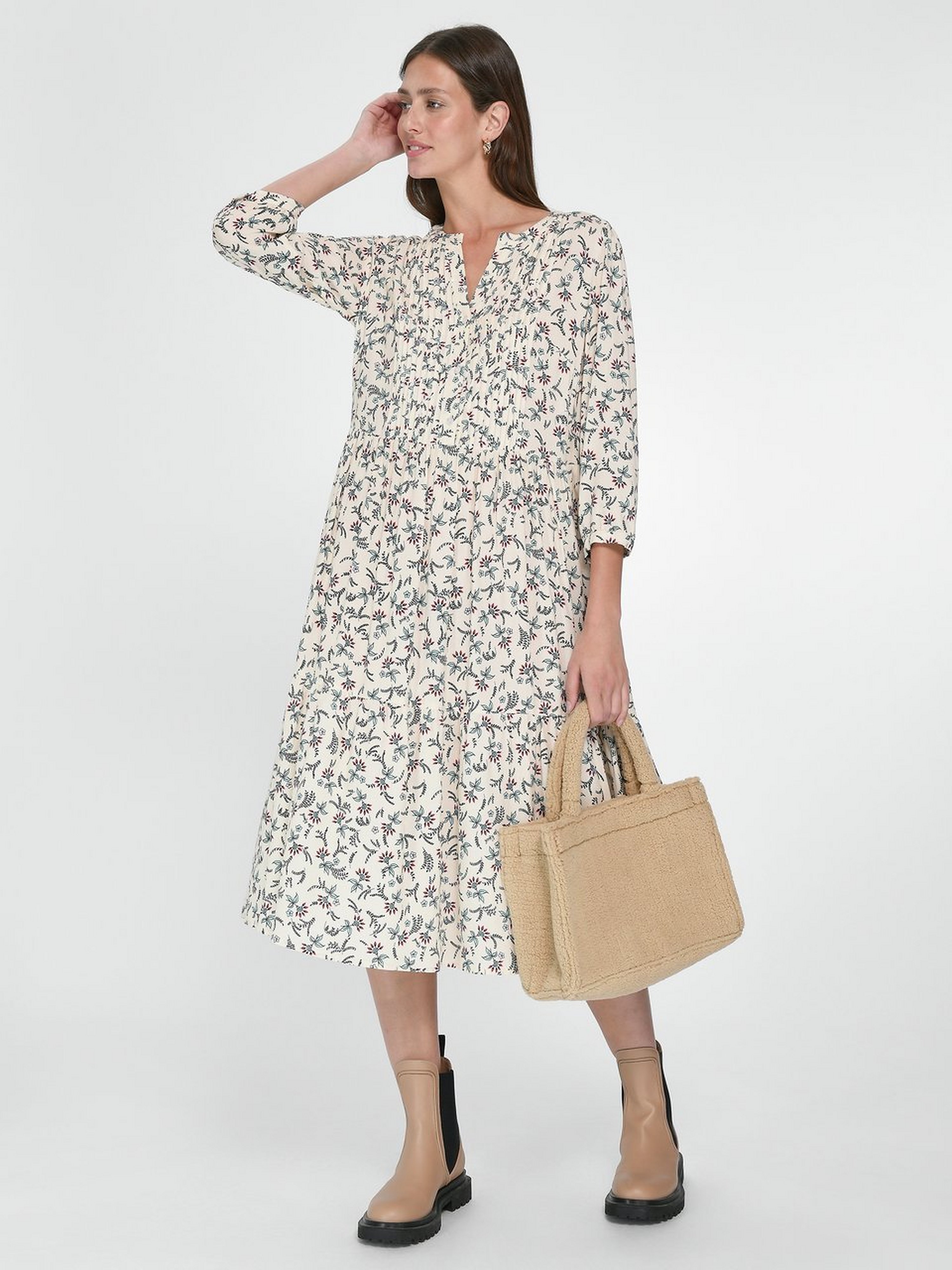 Kleid mit 3/4-Arm